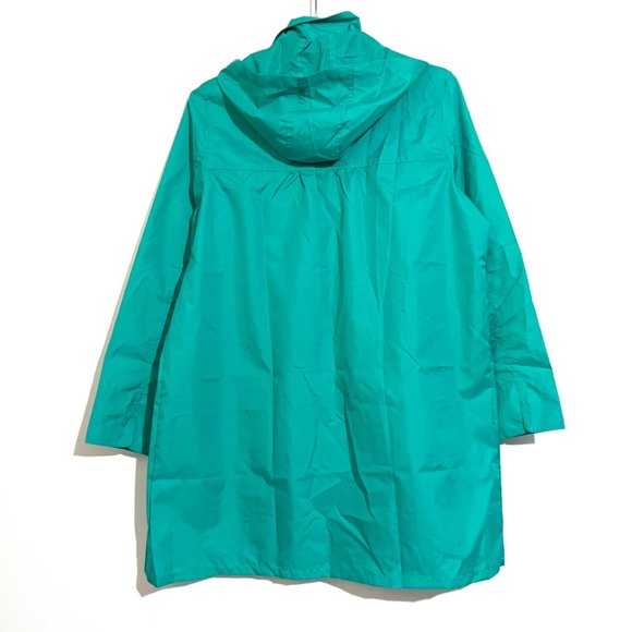 Button-Up Hooded Rain Jacket - Picture 3 of 11